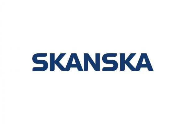 Logotyp företag Skanska.
