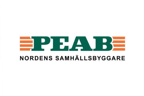 Logotyp Peab företag.